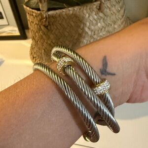 Source Unknown Silver and Gold Women's Bracelets